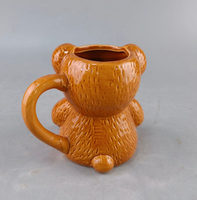 Mug en céramique créatif en forme d'ours en peluche avec poignée, résistant à la chaleur, passe au lave-vaisselle, emballage cadeau, cadeau d'anniversaire pour les couples