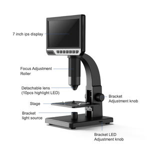 医療用12MP 2000X7インチスクリーンUSBデジタル高倍率光学顕微鏡価格 - Product Image 5