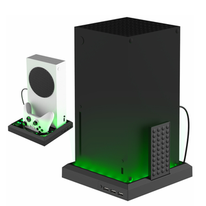 Station de charge RGB pour console <span class=keywords><strong>Xbox</strong></span> Series X/<span class=keywords><strong>S</strong></span>, dock lumineux LED 7 couleurs avec double chargeur rapide, accessoire de jeu pour manettes <span class=keywords><strong>Xbox</strong></span> - Product Image 2