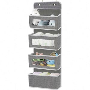 Organisateur mural ou à suspendre pour placard d'enfants à 4 couches avec poches - Product Image 1