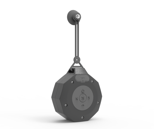 Bluetooth Shower Speaker Portable IPX7 Waterproof Wireless Led Music Box  Mini Suction Cup Mic for Bathroom Outdoor