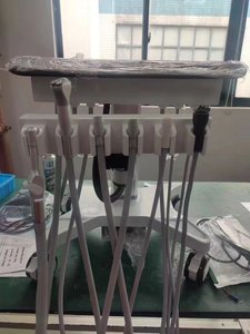 EURVET Equipo Veterinario, Unidad Dental Móvil con Compresor, Carro Dental Veterinario <span class=keywords><strong>para</strong></span> Clínica de <span class=keywords><strong>Perros</strong></span> y Gatos - Product Image 4