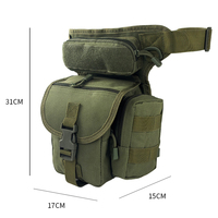 Sac de jambe tactique multifonctionnel MOLLE personnalisable pour l'extérieur, imperméable, en Oxford, camouflage, pêche, cyclisme, randonnée, équitation