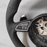 Volant sport en cuir noir personnalisé pour Audi A3 8V Q3 A4 A5 S5 B8.5 B8 TT MK2 Q3 RS7 S8 C8