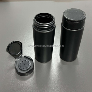 5 oz 150ml bianco grigio rosa blu marrone contenitore di plastica rotonda talco in polvere con tappo a vite setaccio bottiglia di polvere secca - Product Image 6