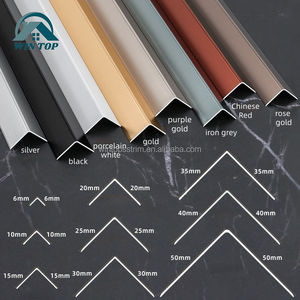 Garniture de carrelage à angle droit en aluminium Win Top en forme de L pour la protection et la décoration des murs - Product Image 4