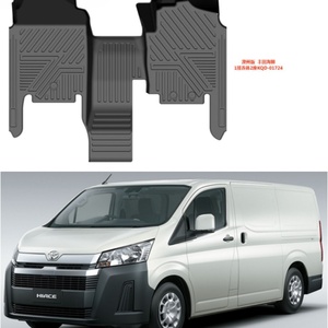 Alfombrilla de coche impermeable de fábrica 5D TPE para volante a la derecha para HIACE 2019 - Product Image 1