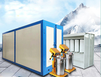 Four de cuisson de durcissement de production de revêtement de poudre de prix usine avec le système de chauffage au gaz petite salle de séchage de four de revêtement de poudre