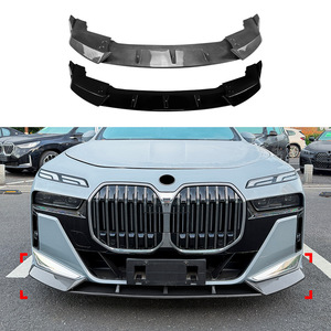 BMW 7 Series Front Bumper Lip Spoiler Carbon Fiber Texture ABS 2023+ M Sport Fitment - Product Image 1