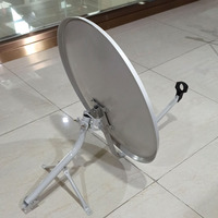 Sistema de Satélite de Banda Ku de 60 cm Económico, Incluye 24 Antenas Parabólicas, Trípode y LNB para Canales HD Gratuitos
