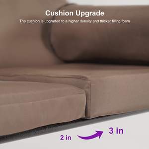 Outdoor Metalen Schommel Stoel Met Luifel Voor Tuin Patio 3 Zits Verstelbaar - Product Image 5