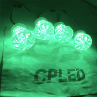Nouveauté : Cabochon LED Funfair 60mm 9 LED, automatique, AC24V, IP66, éclairage à points pixel, E14 RGB, éclairage pour parc d'attractions