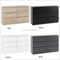 Scadanavian commodes 6 tiroirs de rangement en tissu armoire à tiroirs pour l'hôtel à la maison