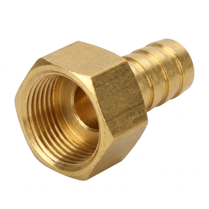 Raccords de tuyau en laiton 1/4 NPT femelle, raccord cannelé 5/16 pouces, adaptateur hexagonal égal, connecteur basse pression, résistant aux UV, flexible - Product Image 1