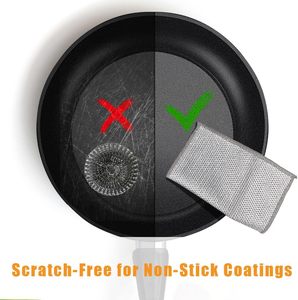 Non-scratch Kitchen Cleaning <b>Towel</b> Wire Dish Cloth Home Appliance <b>Microfiber</b> Kitchen <b>Towel</b> Steel Multipurpose Kitchen Rags - Product Image 5