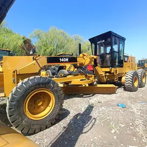 Caterpillar 140H Motor Grader 100% asli CAT 140H bekas Motor Grader kondisi bekerja besar digunakan penggali