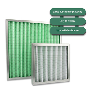 Venta Directa de Fábrica: Filtro de Aire Pre-filtrante G3 G4 de Malla Plegada con Cubierta Metálica y Algodón Lavable, de Alta Eficiencia y Económico - Product Image 1
