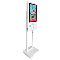 Terminal de paiement interactif pour restaurants, imprimante, scanner, écran tactile, borne de commande automatique pour McDonald's, KFC et autres restaurants de restauration rapide.