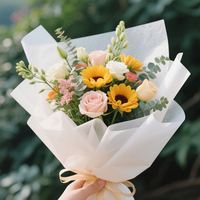 Papier d'emballage personnalisé pour bouquets de roses conservées pour la Saint-Valentin et le jour de l'amour Vente en gros Décoration intérieure et idées cadeaux