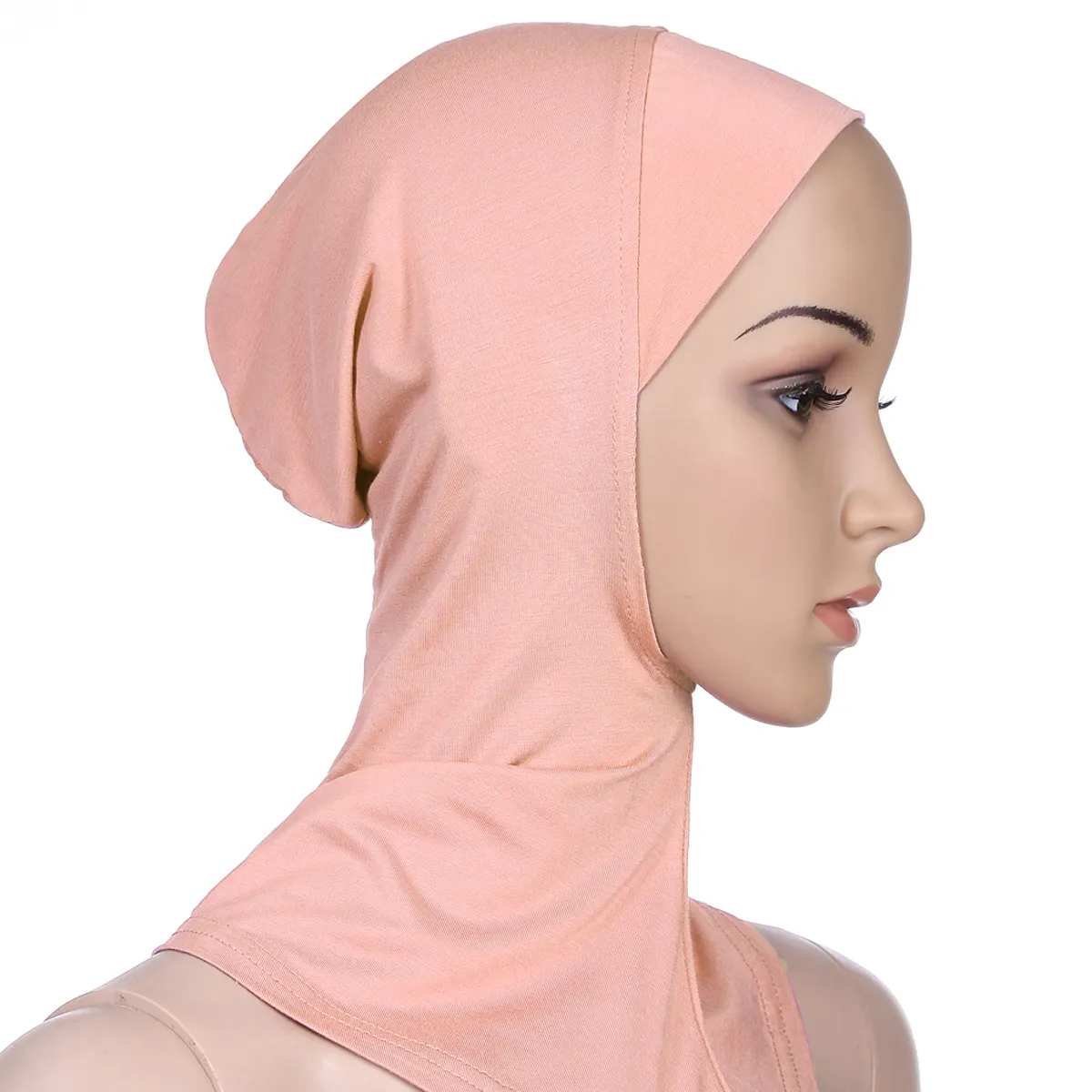 Chất Lượng Cao Đàn Hồi Có Thể Điều Chỉnh Hijab Undercap Đồng Bằng Hồi Giáo Phụ Nữ Nắp ca-pô Căng Phương thức Bên Trong Hijab Hat