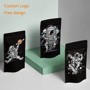 Custom Printed Coffee Food Packaging Bags Aluminum Foil Bath Salt Spices Zip Lock Stand Up Pouch Plastic Mylar Bags For Soap