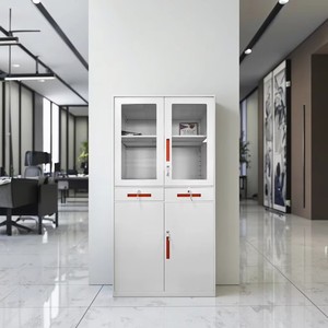 Modern Style Triple-Door Metal Locker Documents <b>Tools</b> <b>Bags</b> Detachable Structure for Gym School Office with OEM Option - Product Image 2