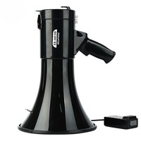 Megáfono Portátil USB ER-66S de Alta Potencia de 50 W, Altavoz de Mano Recargable con Alarma, Grabación, Sirena para Animadores