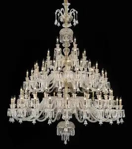 Meerosee K9 Lustre de cristal Baccarat Lâmpada de cristal para decoração de casas Luzes interiores MD98019/MD87122