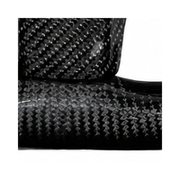 Volant sport en cuir perforé noir et fibre de carbone, 35 mm, 3 branches, conçu pour Mercedes-Benz, modèles GT