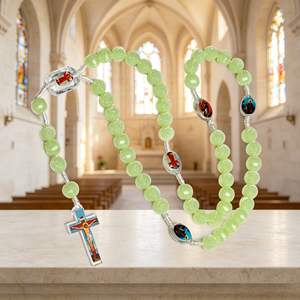 Magnifiques chapelets catholiques avec étui, Israël, Vierge Marie, bijoux en acier, vente en gros, pour souvenir, chapelets catholiques de luxe - Product Image 6