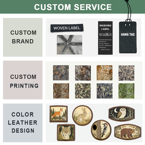 Custom Design Leather Patch Embroidery Logo 7 Panel <strong>Hats</strong> Flat Brim Mesh Trucker <strong>Hat</strong> Digital Printing Animal Camo Snapback Caps - Product Image 2