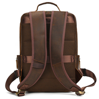 Mode élégante et populaire sacoche pour ordinateur portable Sacs d'école pour hommes en cuir véritable Sacs à dos pour ordinateur portable