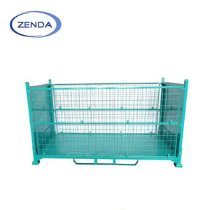 Capacité de chargement de vinasses pliantes 1500kg Conteneur en grillage Cage pliable à usage intensif - Product Image 2