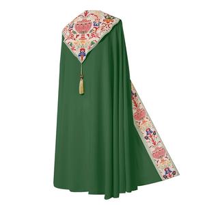 Mantello <span class=keywords><strong>Medievale</strong></span> Retrò da <span class=keywords><strong>Uomo</strong></span>, Abito da Preghiera, Costume da Chiesa, Mantello da Prete o Monaco per Carnevale, Mantello da Cavaliere per Halloween e Feste in Maschera - Product Image 2
