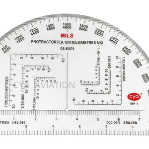 6 zoll ra halbkreis design Öffnungen zum befestigen von plotterband CYA kartenverläufer MP-1 - Product Image 3