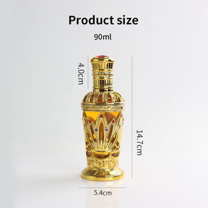 ขวดน้ำหอมชุบทองสำหรับผู้หญิงดูไบอาหรับโรงงานอีริค90มล. - Product Image 2