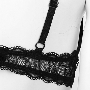 Damen Teddies Dessous Luxuriöse Spitze Sexy 2-teiliges Set Offener Schritt Dessous mit Slip - Product Image 3