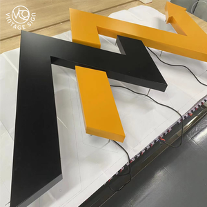 Letrero acrílico para negocios, letras de Metal fabricadas en 3d, con Led - Product Image 5