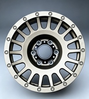 Nouvelles jantes de course tout-terrain monobloc forgées 6061-T6 à rayons multiples, avec simulation de beadlock, concaves profondes, en alliage pour 4x4, pick-up et SUV