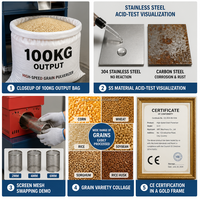 Moulin à grains en acier inoxydable pour usage domestique, 220V, petit moulin à farine électrique pour le café, les épices, les noix, les haricots