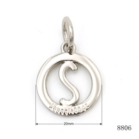 Breloque de sac de qualité avec logo, porte-clés, breloque logo ronde, tirette de fermeture éclair, étiquette logo creuse, étiquette d'identification circulaire pour collier de chien