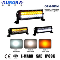 AURORA – barre lumineuse Led ambre pour voitures, 3 couleurs, 10 pouces, tout-terrain