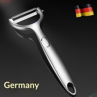 Éplucheur de cuisine multifonctionnel manuel en acier inoxydable allemand pour pommes de terre, pommes, fruits, usage domestique