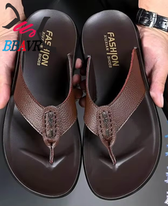 Sandalias de Playa de Verano para Hombre, con Parte Superior de Cuero Genuino, Suela de PU Suave, Deportivas, Impermeables, Transpirables y Ligeras - Product Image 4