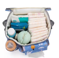 Sacs de rangement multifonctionnels pour maman avec logo personnalisé, accessoires d'organisation de poussette de bébé étanches à la mode, doublure en Oxford, fermeture éclair