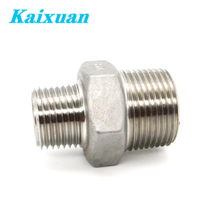Npt BSP nam Threaded <span class=keywords><strong>Fitting</strong></span> thép không gỉ Phụ kiện ống đúc ống adapter phù hợp SS304 giảm hình lục giác núm vú - Product Image 4