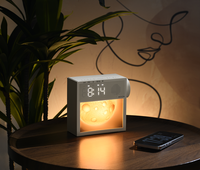Lampe de chevet LED rectangulaire mini en ABS rechargeable par USB pour chambre d'enfant, idéale pour la maison et la chambre à coucher