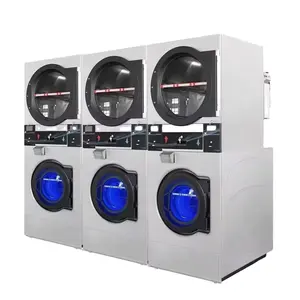 Quần áo tự động máy giặt công nghiệp máy sấy đồng xu hoạt động máy giặt 15kg , 20kg, 25kg,30kg