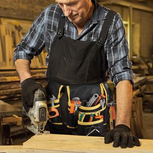 Free sample High-quality heavy-duty <b>tool</b> <b>pouch</b> with multiple pockets, adjustable <b>tool</b> <b>belt</b>, and waist bag - Product Image 3