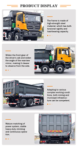 Heavy Duty Dump Truck 8x4 Diesel 500HP <b>12</b>-Cylinder Euro 5 Mining Transport Truck 30T GVW Manual Transmission - Product Image 3